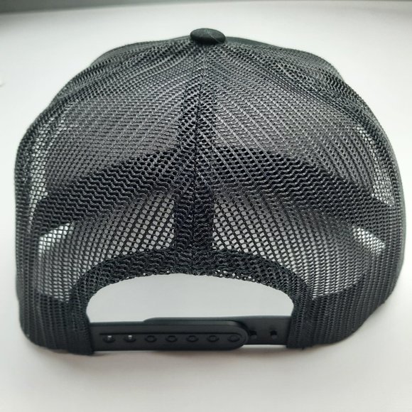Cummins Flat Bill Trucker Mesh Snapback Black High Crown - Picture 4 of 4